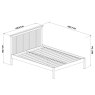 Gallery Collection Atlanta White Low Footend Bedstead Double 135cm - Grade A3 - Ref #0672