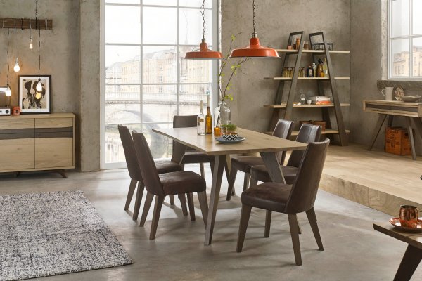 Cadell Aged Oak Dining and Living Room Furniture