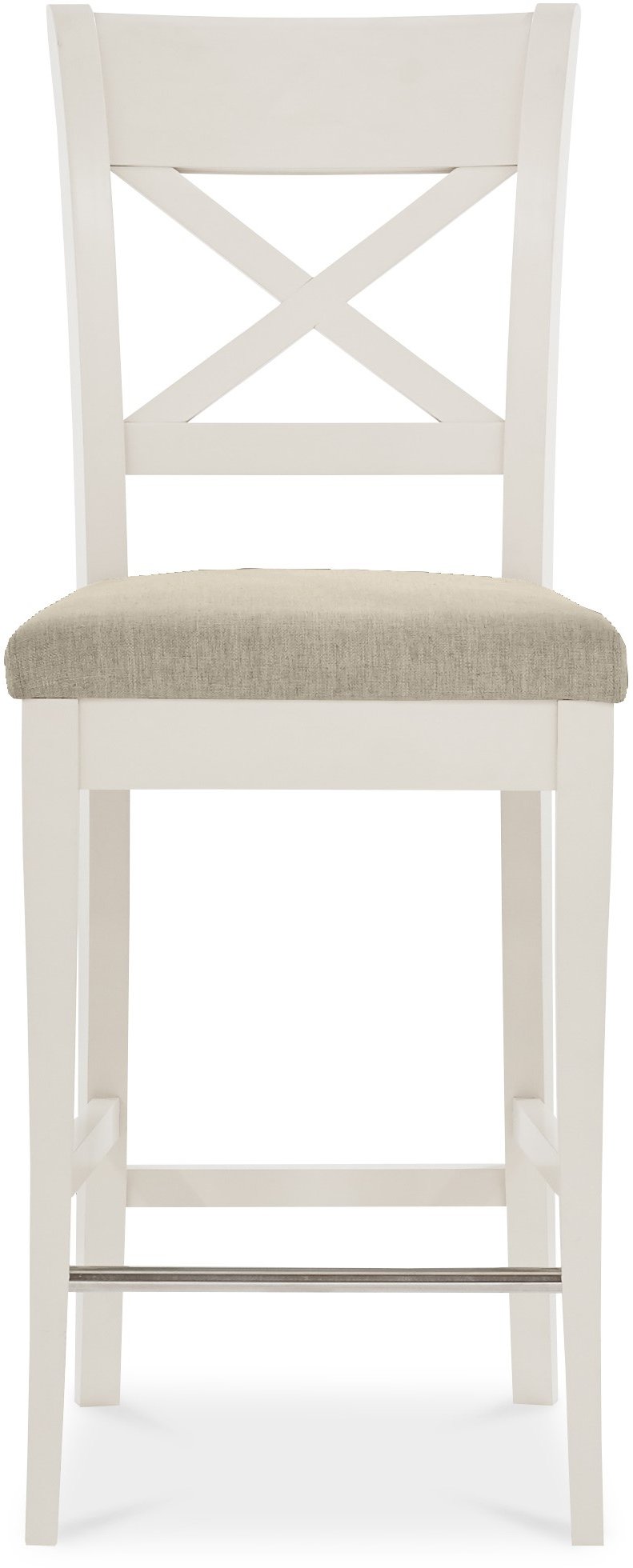 Premier Collection Montreux Antique White X Back Bar Stool Sand