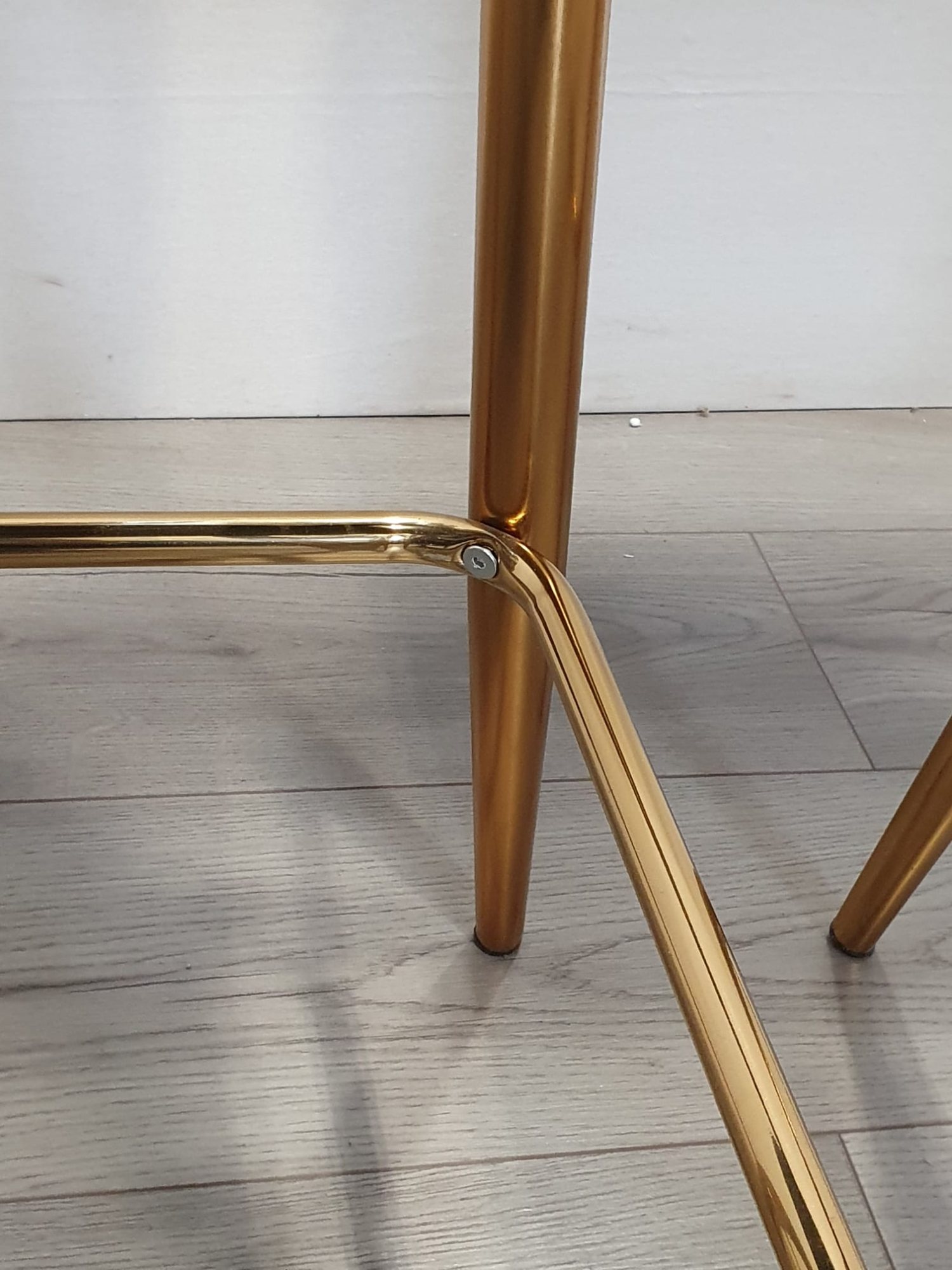 Gallery Collection Cezanne Dark Grey Faux Leather Bar Stools with