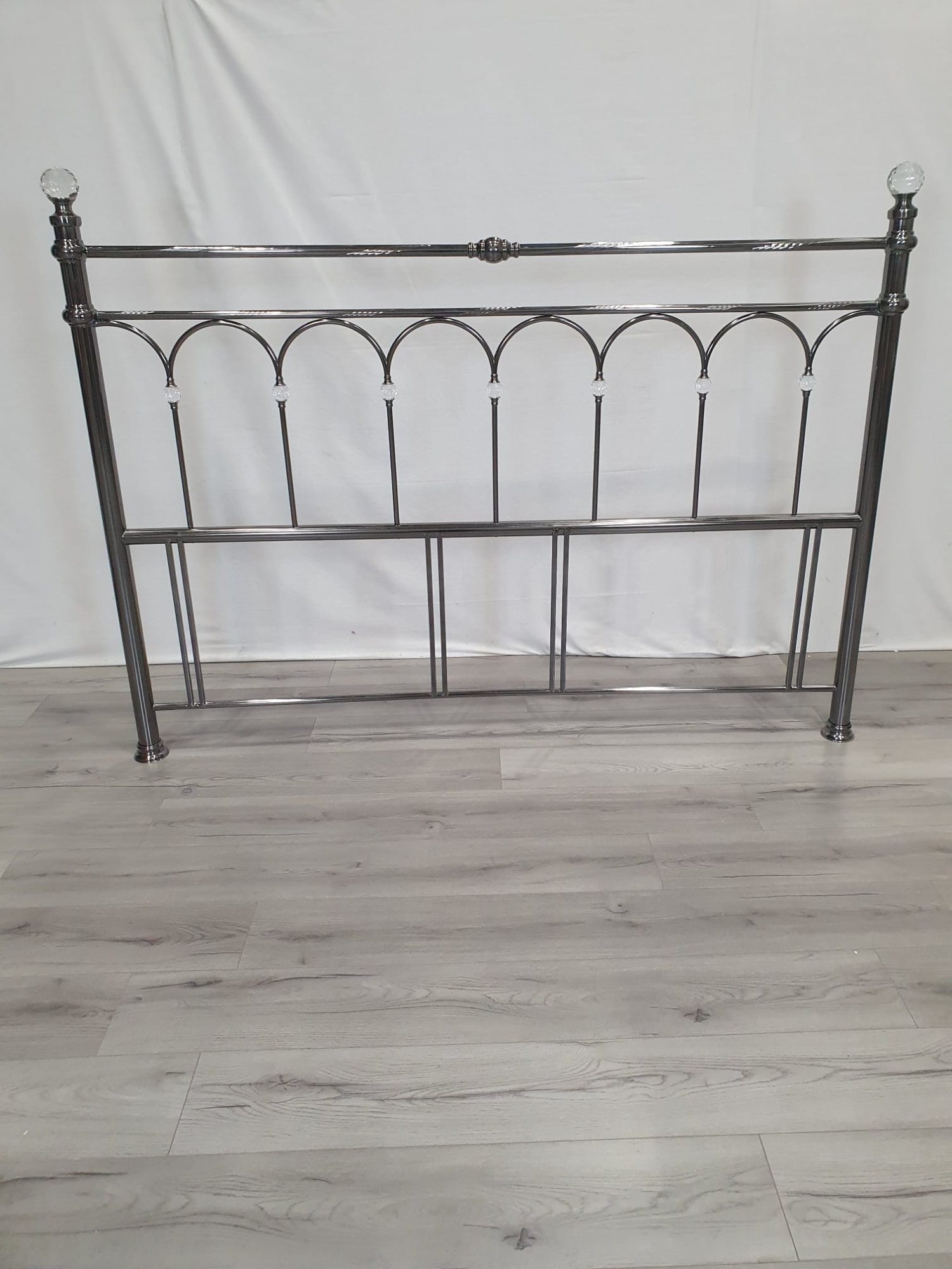 Krystal Antique Nickel Headboard Size Super King Bentley Designs
