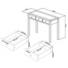 Atlanta White Dressing Table