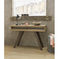 Cadell Aged Oak Console Table With Drawers