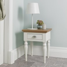 Hampstead Two Tone Lamp Table - Turned Leg