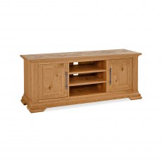 Belgrave Rustic Oak Wide Tv Unit