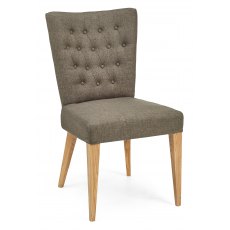 High Park Upholstered Chair - Black Gold Fabric (Pair)
