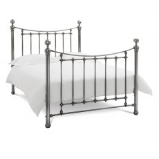 Isabelle Antique Nickel Bedstead Double 135cm