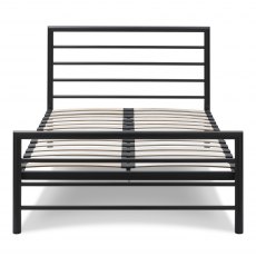 Urban Matt Black Bedstead Small Double 122cm