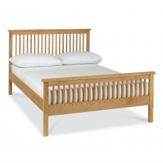 Atlanta Oak High Footend Bedstead Small Double 122cm