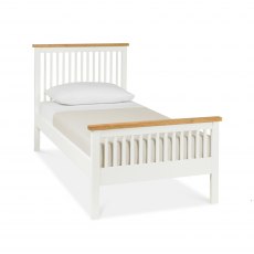 Atlanta Two Tone High Footend Bedstead Single 90cm