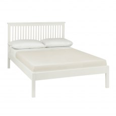 Atlanta White Low Footend Bedstead King 150cm