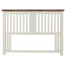 Hampstead Soft Grey & Walnut Slatted Headboard Double 135cm