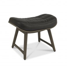 Vintage Weathered Oak Footstool - Old West Vintage