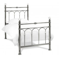 Krystal Antique Nickel Bedstead Single 90cm