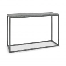 Renzo Zinc & Dark Grey Console Table