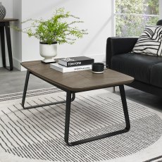 Emerson Weathered Oak & Peppercorn Rectangular Coffee Table