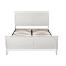 Chantilly White Panel Bedstead King 150cm - with straight side rails