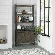 Ellipse Fumed Oak Open Display Unit - Grade A2 - Ref #0346