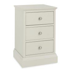 Ashby Soft Grey 3 Drawer Nightstand - Grade A2 - Ref #0360