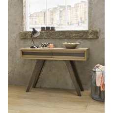 Cadell Aged Oak Console Table With Drawers - Grade A3 - Ref #0392