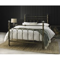 Krystal Antique Brass Bedstead King 150cm - Grade A3 - Ref #0364