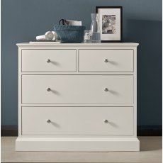 Ashby White 2+2 Drawer Chest - Grade A3 - Ref #0542