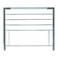Urban Shiny Nickel & Black Nickel Headboard Double 135cm - Grade A3 - Ref #0657