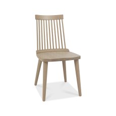 Spindle Chair - Scandi Oak (Pair) - Grade A2 - Ref #0489A