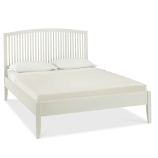 Ashby Soft Grey Slatted Bedstead Double 135cm - Grade A3 - Ref #0674