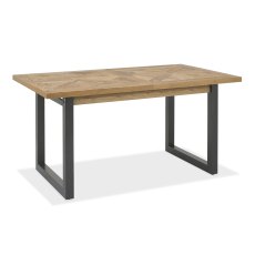 Indus Rustic Oak 4 Seater Dining Table - Grade A3 - Ref #0801