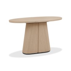 Vega Scandi Oak & Peppercorn Oval Console Table
