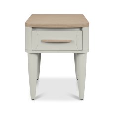 Larsen Scandi Oak & Soft Grey 1 Drawer Bedside Table