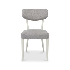 Larsen Soft Grey Upholstered Chair - Grey Fabric (Pair)