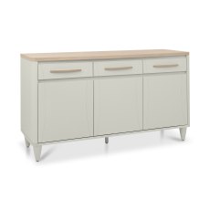 Larsen Scandi Oak & Soft Grey Wide Sideboard