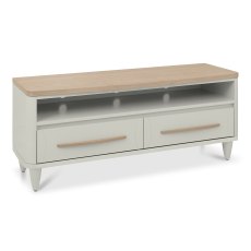 Larsen Scandi Oak & Soft Grey Media Unit