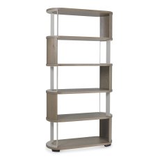 Duo Grey Oiled Oak Open Display Unit