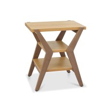 Kristen Oak & Light Weathered Oak Lamp Table