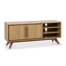 Kristen Oak & Light Weathered Oak Media Unit