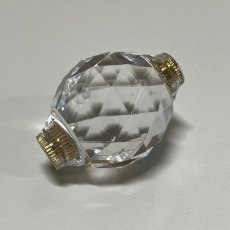 Krystal replacement small finial (single) with gold threaded insert
