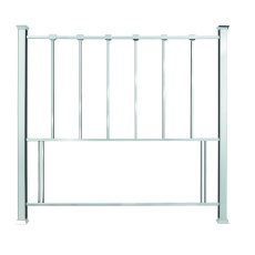 Madison Shiny Nickel Headboard Double 135cm - Grade A3 - Ref #0980