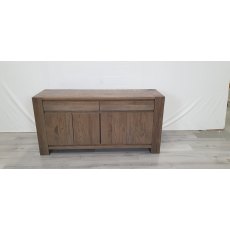 Logan Fumed Oak Wide Sideboard- Grade A3 - Ref #1036