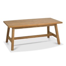 Camden Rustic Oak 4-6 Seater Dining Table - Grade A3 - Ref #1083