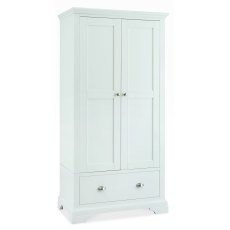 Hampstead White Double Wardrobe - Grade A3 - Ref #1116