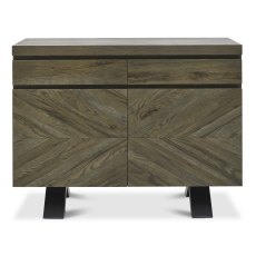 Ellipse Fumed Oak Narrow Sideboard - Grade A2 - Ref #1139