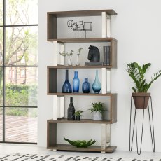 Tivoli Dark Oak Open Display Unit - Grade A2 - Ref #1193