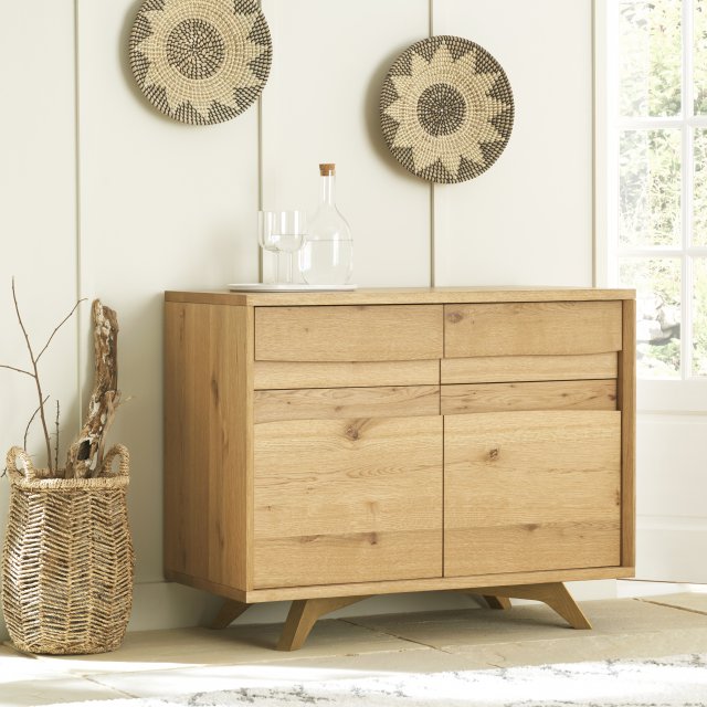 Premier Collection Cadell Rustic Oak Narrow Sideboard