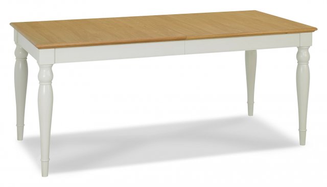 Premier Collection Hampstead Soft Grey & Pale Oak 6-8 Extension Table - Rectangular