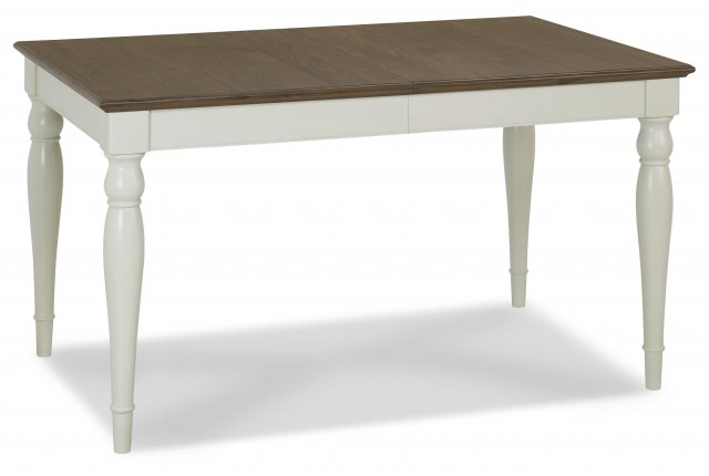 Premier Collection Hampstead Soft Grey & Walnut 6-8 Extension Table - Rectangular