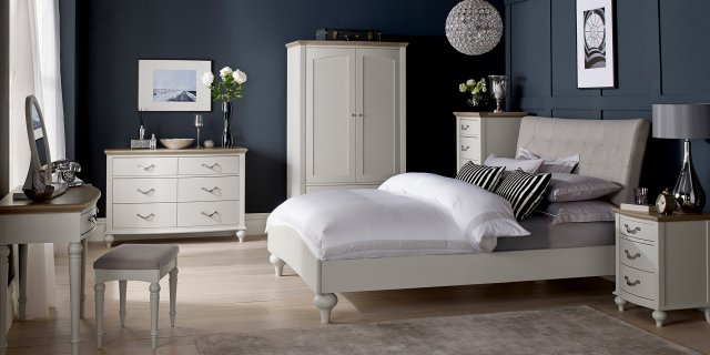 slim fit dress slacks Bampton Grey Dressing Table with Drawers – Laura James Ireland main image 0