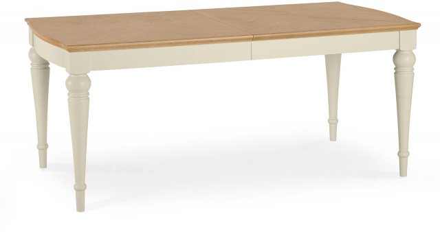 Premier Collection Montreux Pale Oak & Antique White 6-8 Extension Table